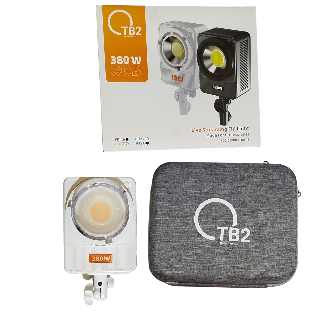 نور ثابت رنگی RGB COB 380W TB2 VIDEO LIGHT