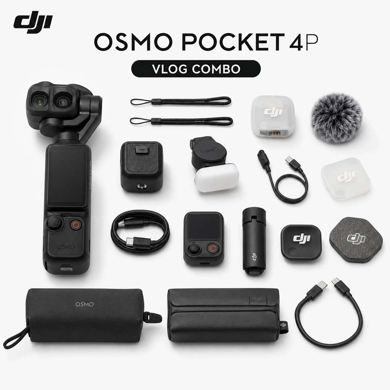 دوربین اسمو پاکت دی‌جی‌آی DJI Osmo Pocket 4P Vlog Combo
