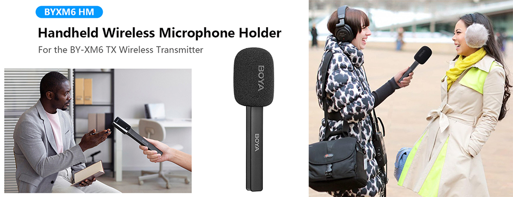 BOYA BY-XM6 HM Wireless Microphone Handheld Holder