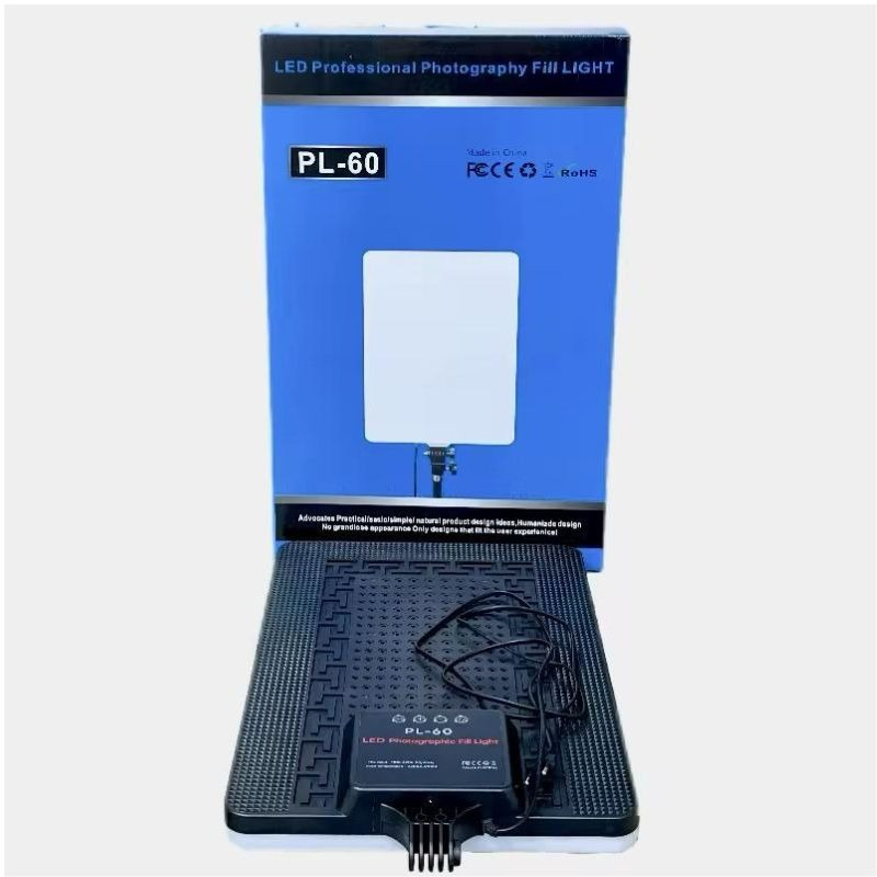 کیت نور دوعددی نور ثابت PL-60+دو عدد پایه مادوکس 805 + میکروفون S17S ANSWER + پرده شطرنج 2x3 سفید
