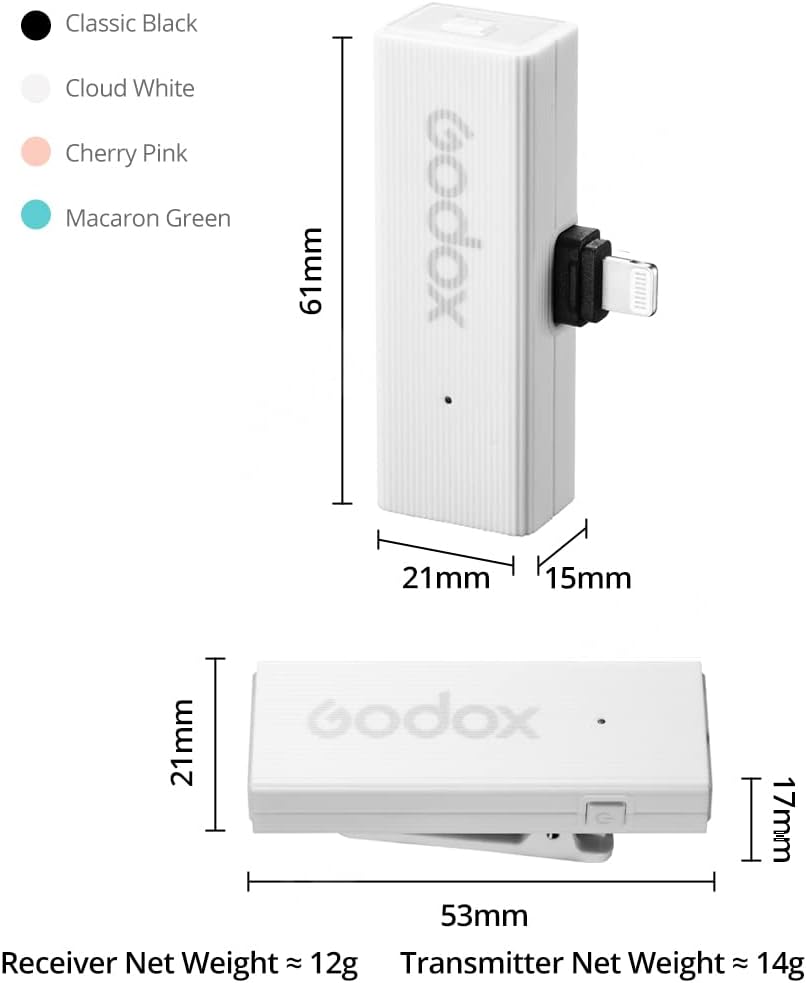 میکروفون بی‌سیم گودکس مدل  GODOX MoveLink Mini UC KIT 2
