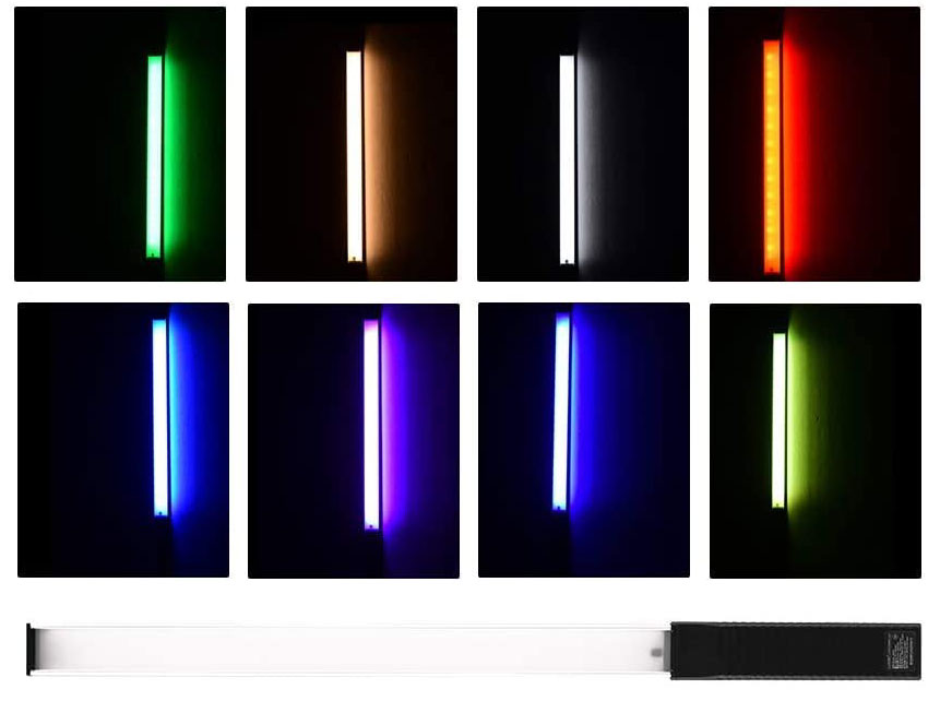 LUXCEO RGB LED Photography Lighting Portable Handheld Wand LED