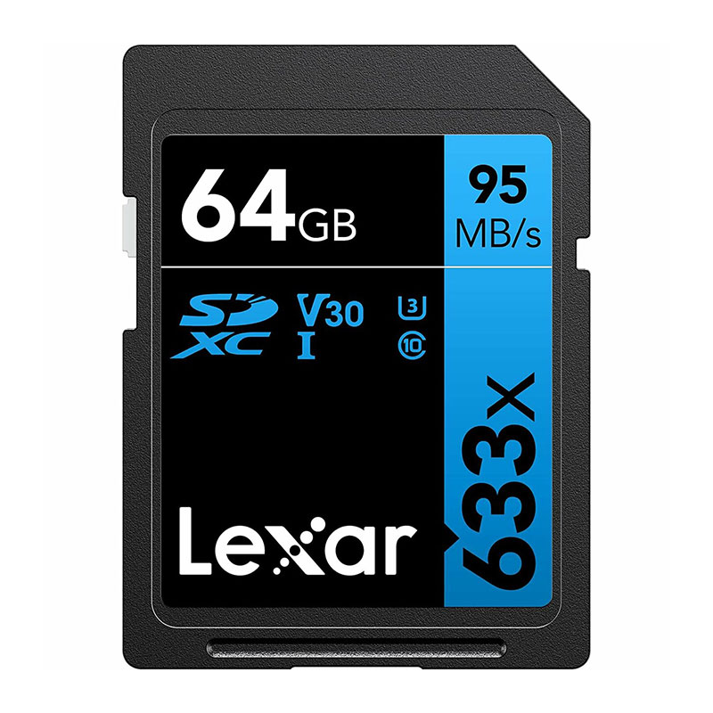 کارت حافظه  SD ظرفیت 64GB مدل Lexar 633x (ارجینال + گارانتی اصلی)