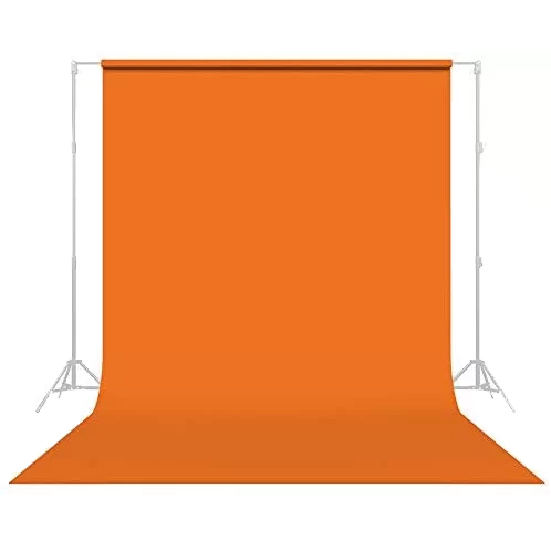 پرده نارنجی 3x5 لوله پلاستیکی (فون مخمل)