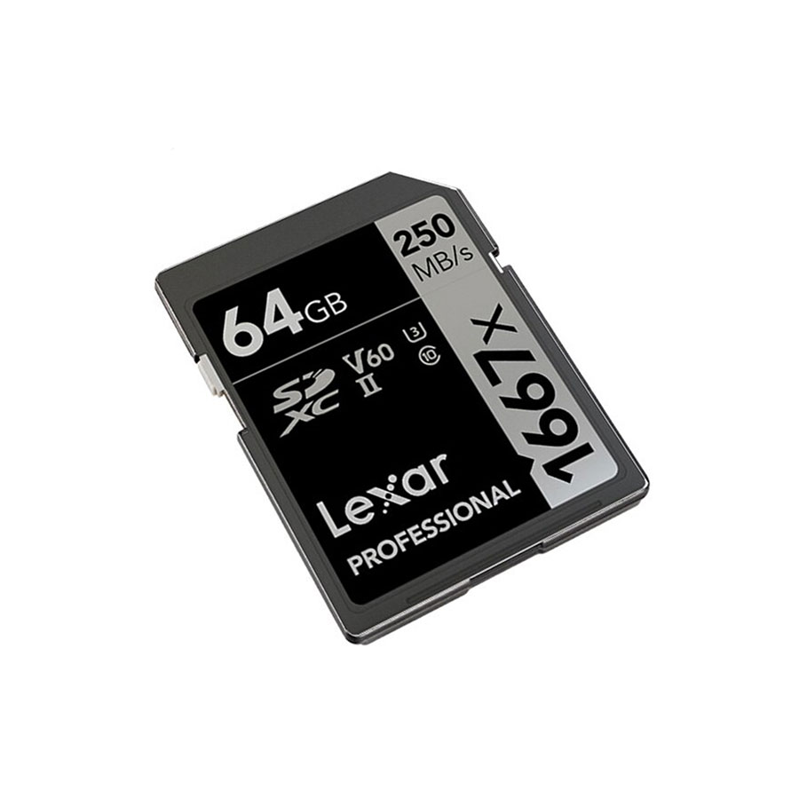 کارت حافظه SD لکسار مدل Lexar 64GB Professional 1667x UHS-II SDXC