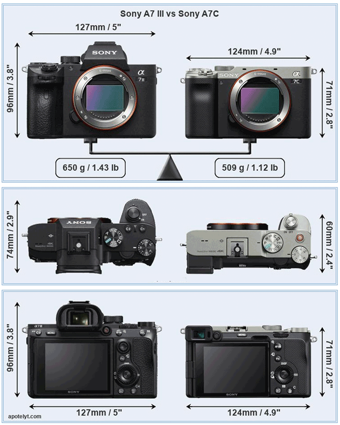 Sony A7C vs A7 III