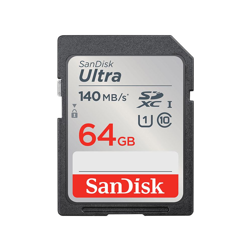 کارت حافظه SD 64GB سن دیسک مدل Ultra 140MB/s