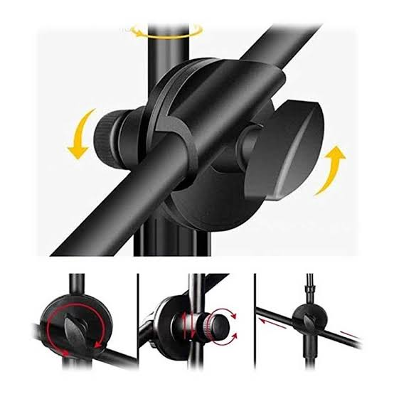کیت نور دوعددی نور ثابت PL-48+دو عدد پایه 801 + میکروفون S17S ANSWER + پرده شطرنج 2x3