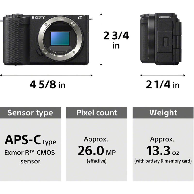 دوربین  سونی  Sony ZV-E10 II Mirrorless Camera with 16-50mm Lens