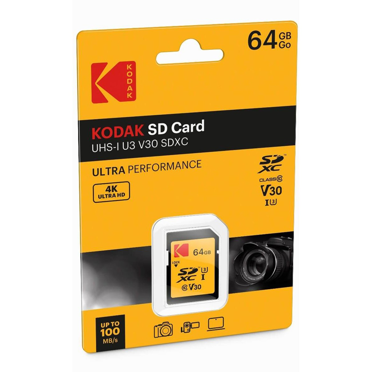 کارت حافظه  Kodak Ultra 64GB UHS-I U3 V30 Memory Card