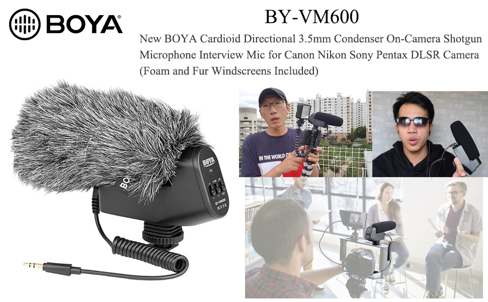  BY-VM600 Video Microphone with Cardioid Condenser 