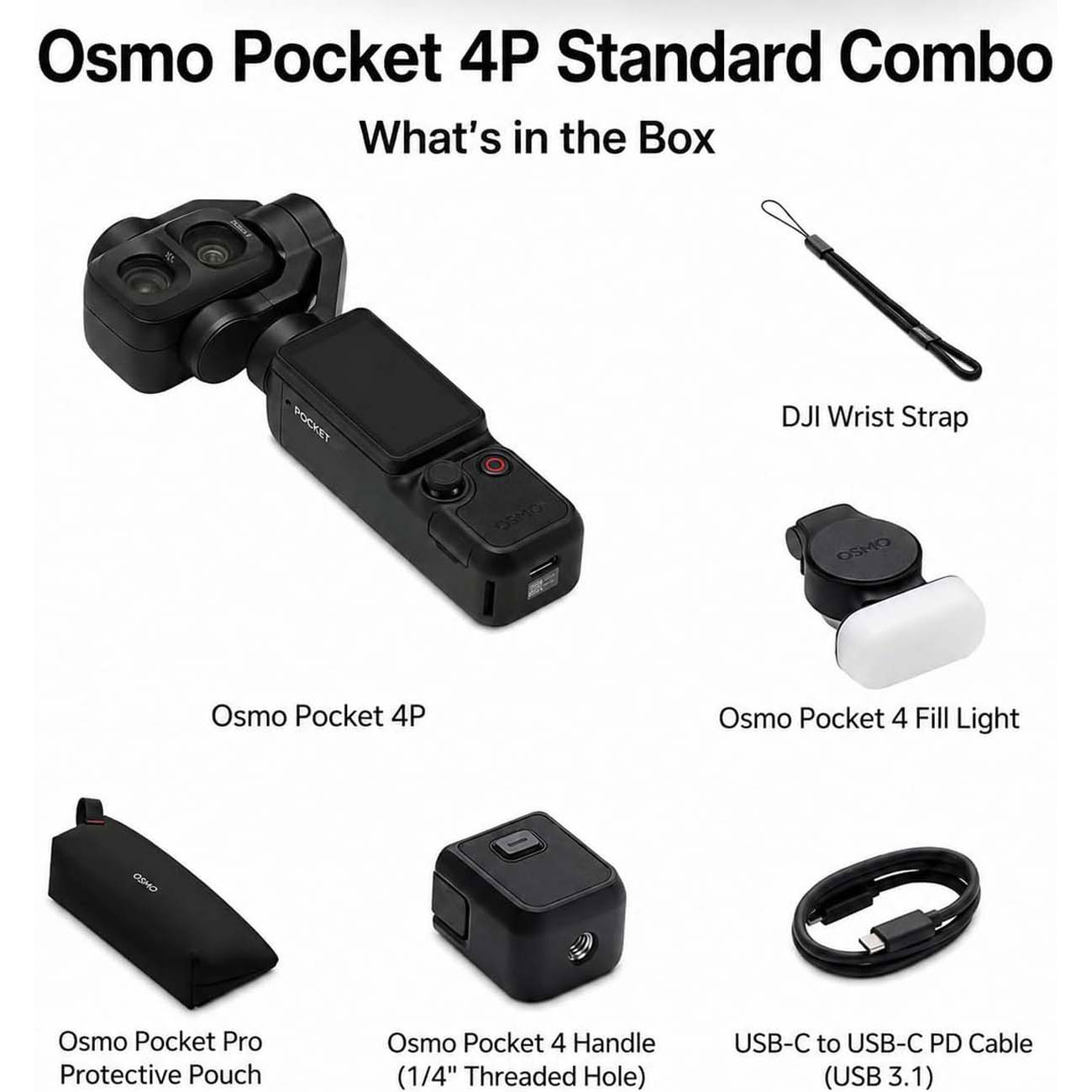 دوربین اسمو پاکت DJI Osmo Pocket 4P Standard Combo