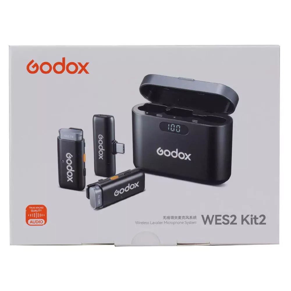 میکروفون بی سیم دوکاربره گودکس Godox WES2 2-Person Microphone For Type-C