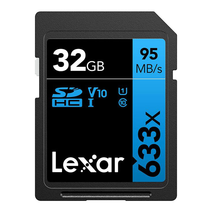 کارت حافظه  SD ظرفیت 32GB مدل Lexar 633x (ارجینال + گارانتی اصلی)