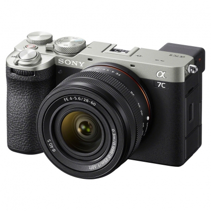 دوربین SONY Alpha a7C II + 28-60mm (نقره‌ای)