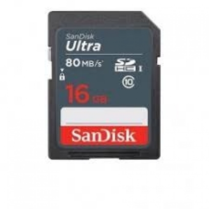 کارت حافظه SD 16GB سن دیسک مدل Ultra 80MB/s
