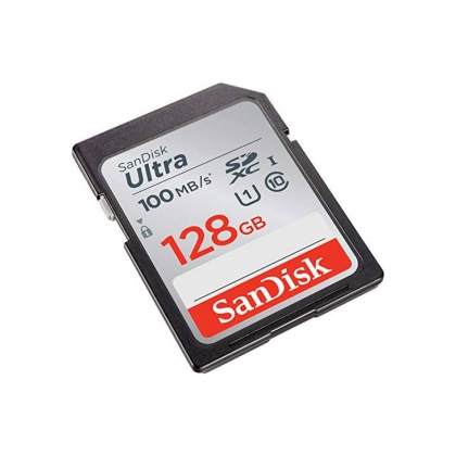 کارت حافظه SD 128GB سن دیسک مدل Ultra 100MB/s