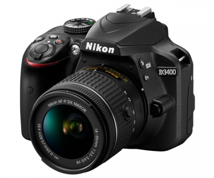 دوربین نیکون D3400 + AF-P 18-55mm VR (دست دوم)