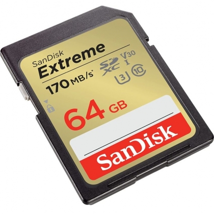 کارت حافظه SD 64GB سن دیسک مدل Extreme 170MB/s