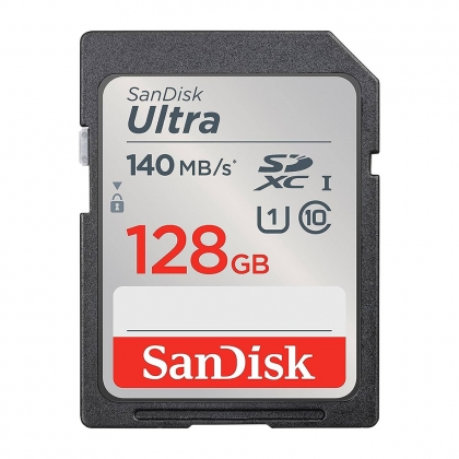 کارت حافظه SD 128GB سن دیسک مدل Ultra 140MB/s