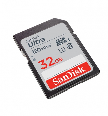 کارت حافظه SDXC سن دیسک مدل Ultra کلاس 10 استاندارد UHS-I U1 سرعت 120MBps ظرفیت 32 گیگابایت