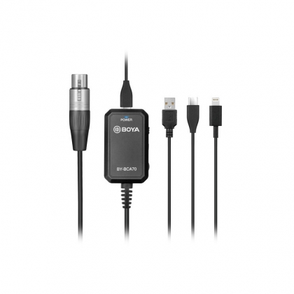 آداپتور میکروفن XLR مدل BOYA BY-BCA70 (کارت صدا)