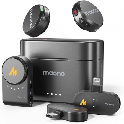 میکروفون یقه‌ای بی‌سیم مائونو مدل Wave T5 mini WM650A