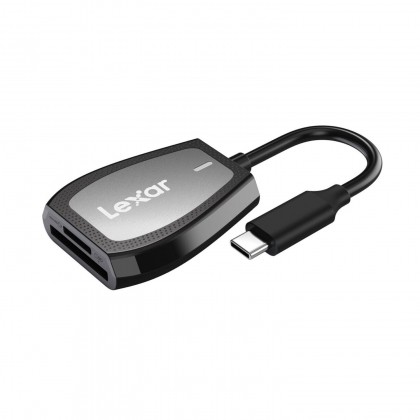 کارت خوان لکسار مدل Lexar Dual-Slot Card Reader Type-C 3.2