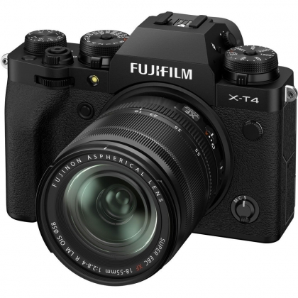دوربین بدون آینه فوجی FUJIFILM X-T4 Mirrorless Camera kit 18-55mm Black (کارکرده)