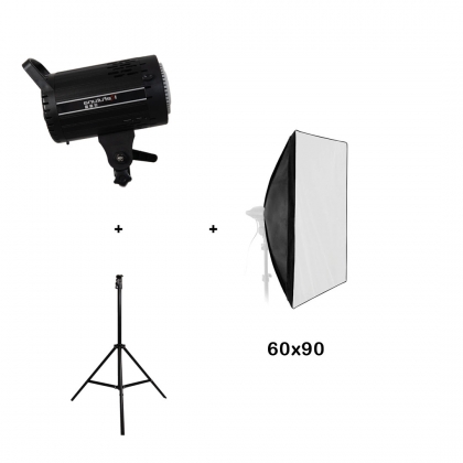 کیت نورثابت به همراه پایه و سافت باکس 60x90