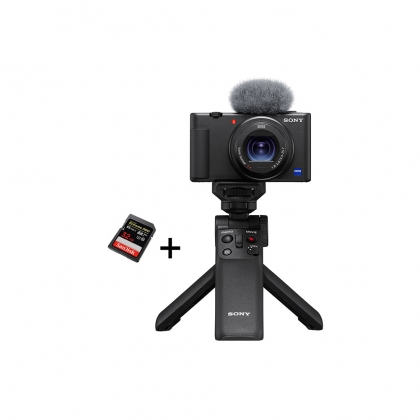 دوربین عکاسی و فیلمبرداری سونی SONY ZV-1 (+گریپ مخصوص و کارت حافظه)