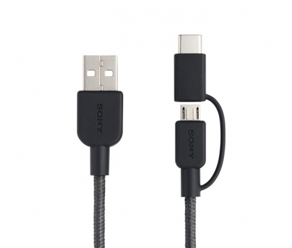 کابل تبدیل USB به USB-C / microUSB سونی مدل CP-ABC150 طول 1.5متر
