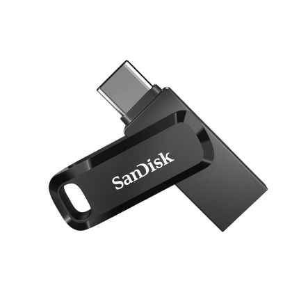 فلش مموری سن دیسک مدل Ultra Dual Drive Luxe ظرفیت 64GB (مشکی)