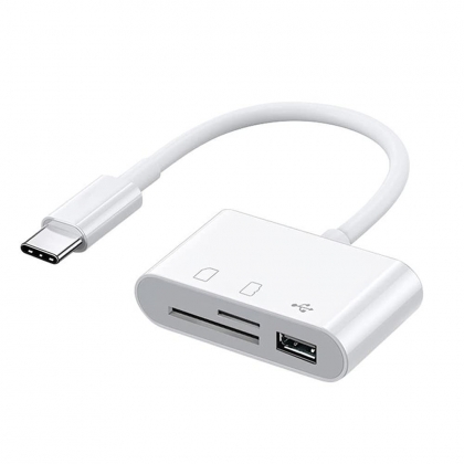 رم ریدر 1 به 3  Type-C سه کاره Type-C به USB2.0 + SD +TF