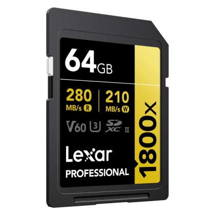 کارت حافظه‌ی  UHS-II سری GOLD مدل Lexar 64GB