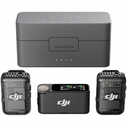 میکروفن بی‌سیم حرفه‌ای DJI Mic 2 (دو کاربره)