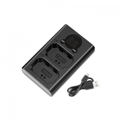 شارژر دوتایی برای باتری FZ100 سونی (+کابل USB)