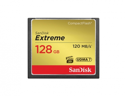 کارت حافظه CF 128GB سن دیسک مدل Extreme 120MB/s