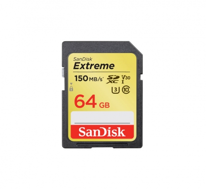 کارت حافظه SD 64GB سن دیسک مدل Extreme 150MB/s