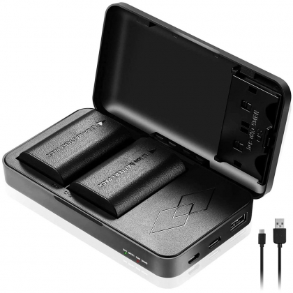 کیس شارژ دوتایی باتری LP-E6