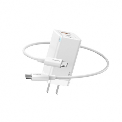 شارژر دیواری 45W باسئوس مدل CCGAN-R02 به همراه کابل USB-C