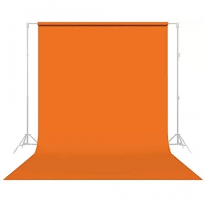 پرده نارنجی 3x5 لوله پلاستیکی (فون مخمل)