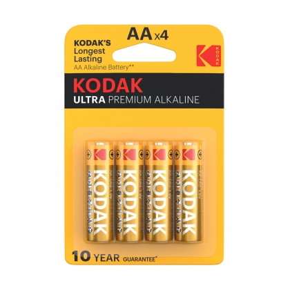 باتری قلمی آلکالاین کداک مدل Kodak Ultra Premium Alkaline (بسته چهار عددی)