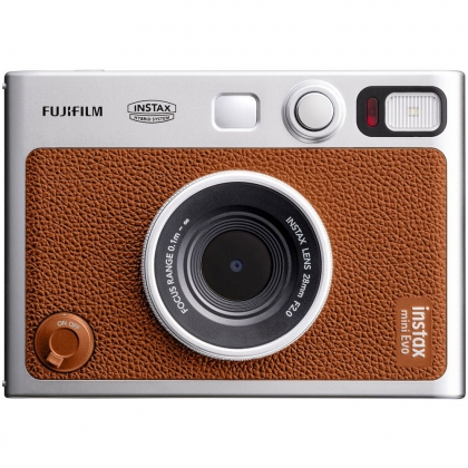 دوربین چاپ سریع نیمه دیجیتال FUJIFILM INSTAX MINI EVO (رنگ قهوه‌ای)