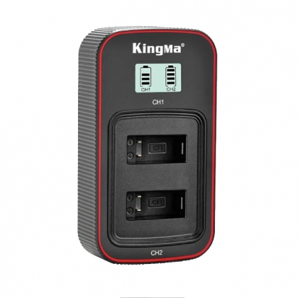 شارژر دوتایی باتری گوپرو MAX برند Kingma (به همراه کابل شارژ و آداپتور)
