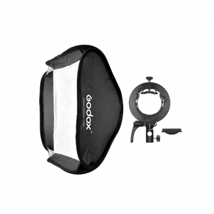 کیت هولدر S-type و سافت باکس S2 سایز 50x50 برای اسپیدلایت